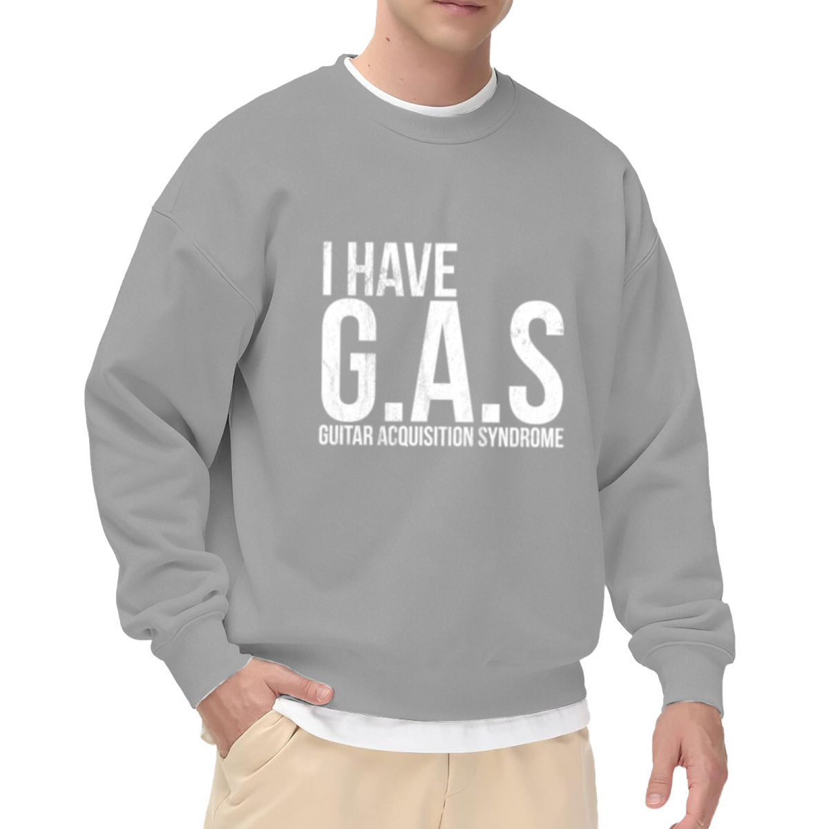 I Have G.A.S Guitar Acquisition Syndrome Music Lover Crewneck Sweatshirt