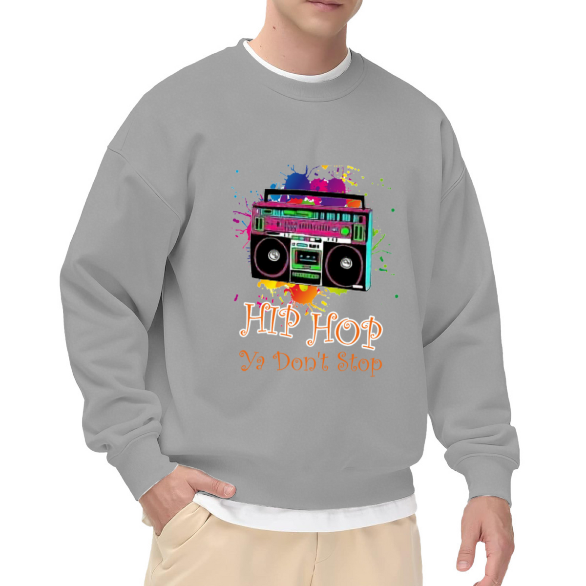 Bold MEXICO Flag Letter Print Crewneck Sweatshirt