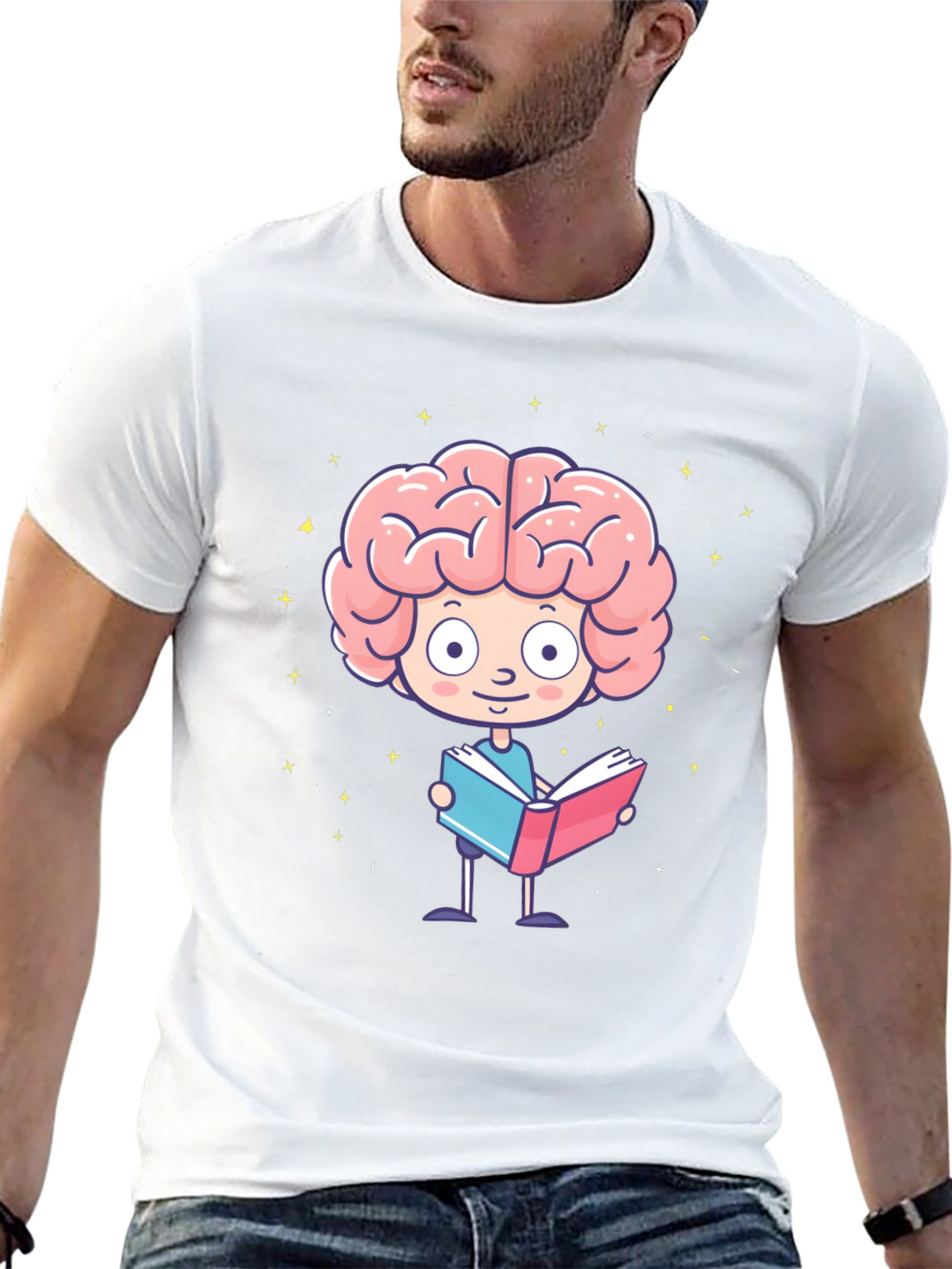 Brainy Bookworm Graphic Tee