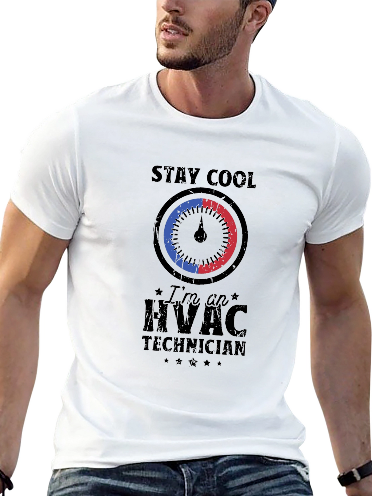 Stay Cool HVAC Technician Graphic Tee