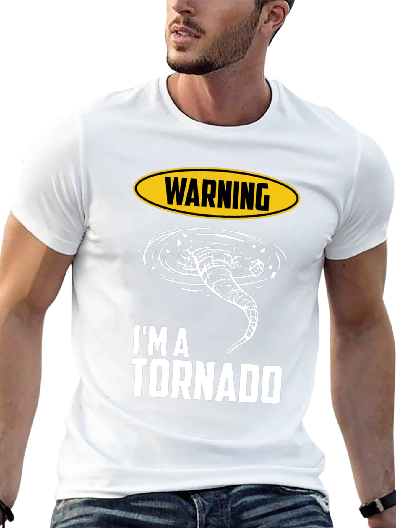 Warning Im A Tornado Graphic T-Shirt