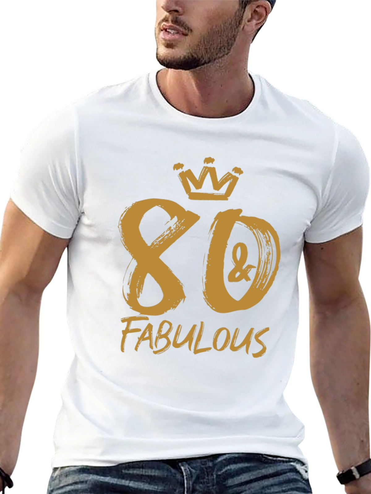 80 & Fabulous Birthday T-Shirt