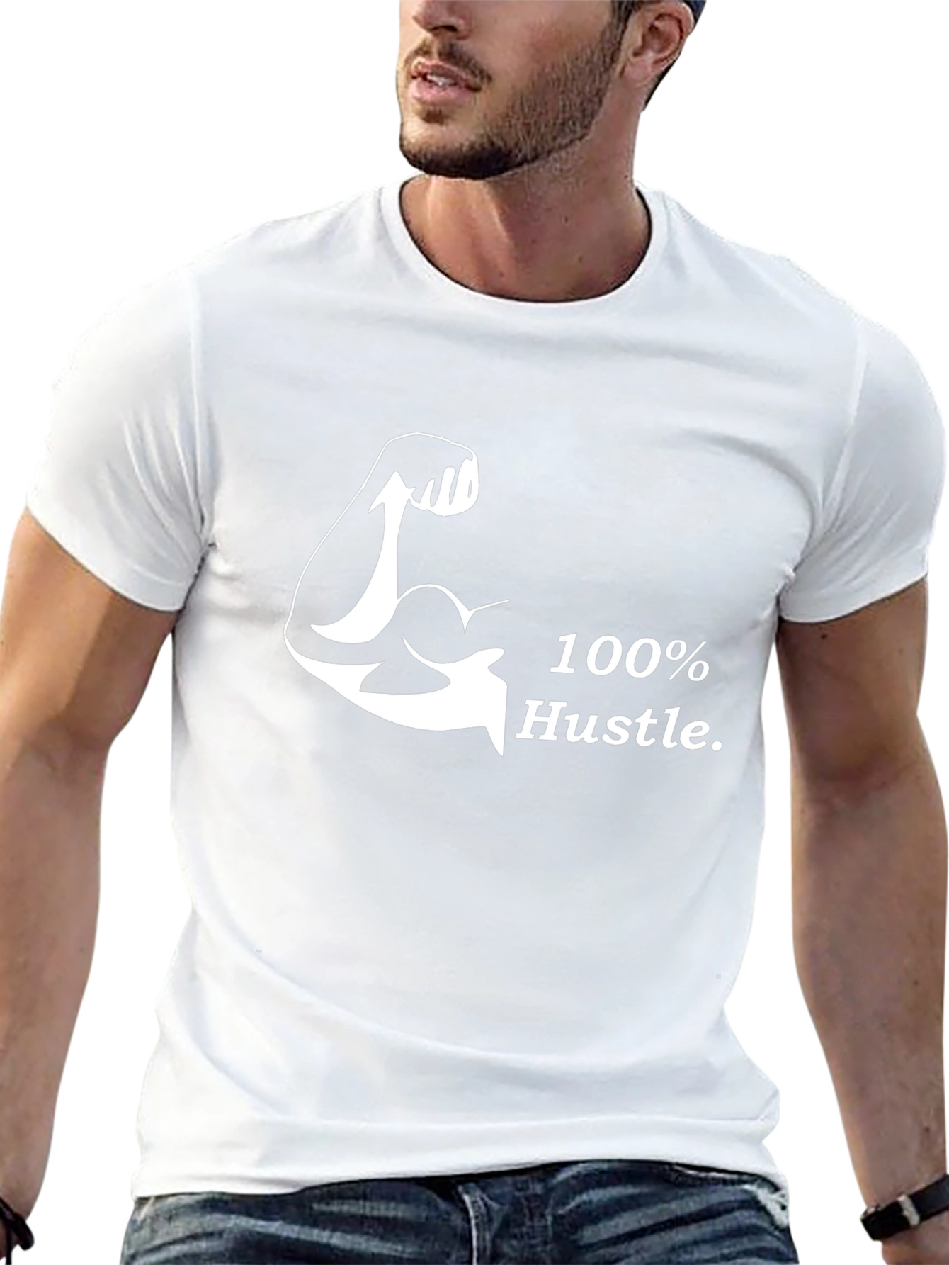 100% Hustle Graphic Tee