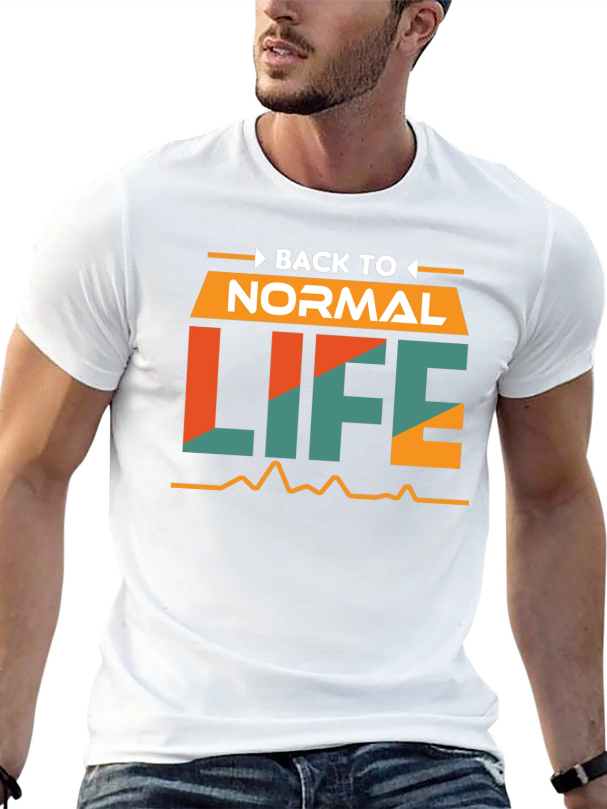Back to Normal Life Graphic T-Shirt