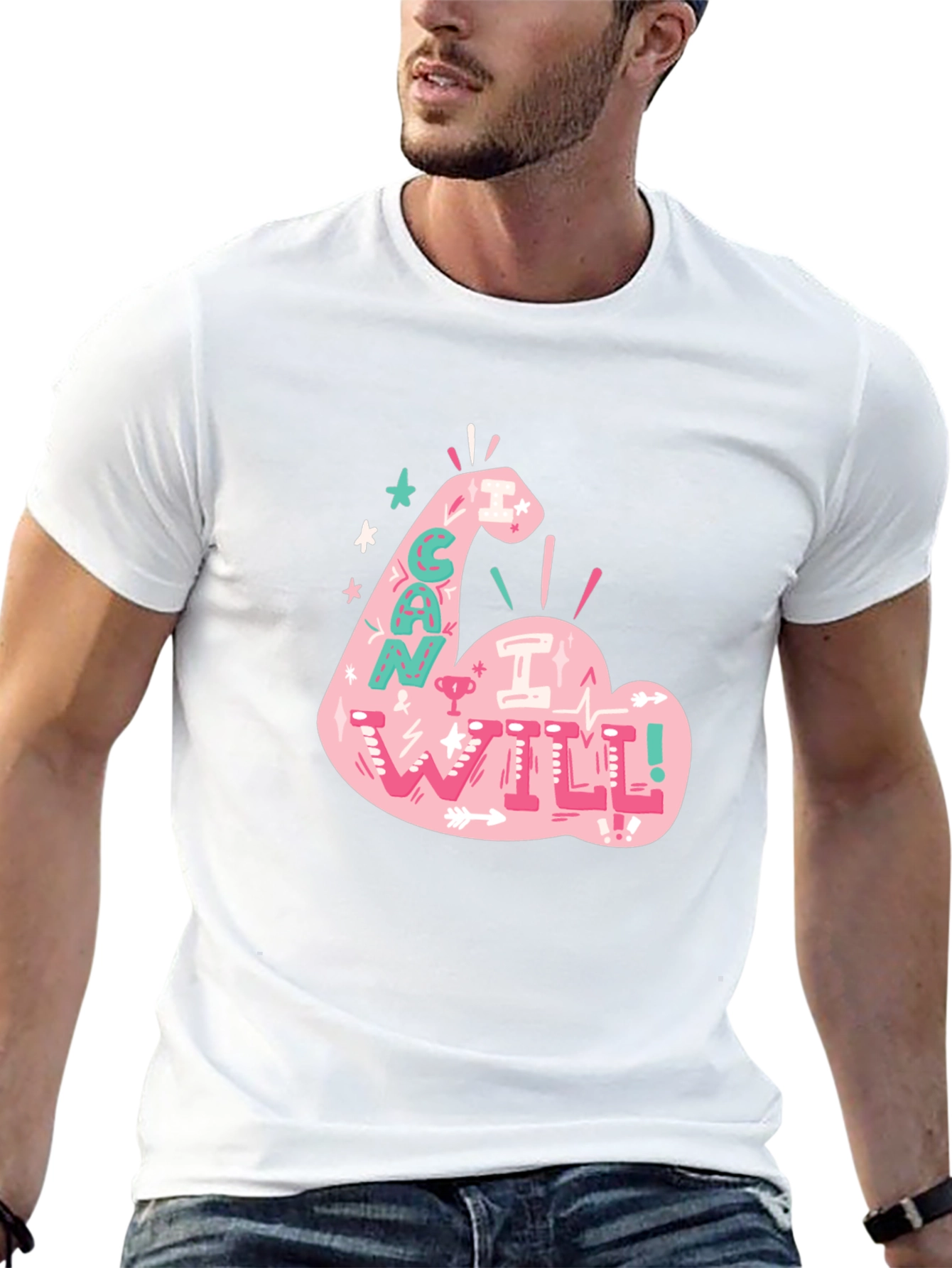 I Can I Will T-Shirt - Motivational Graphic Tee