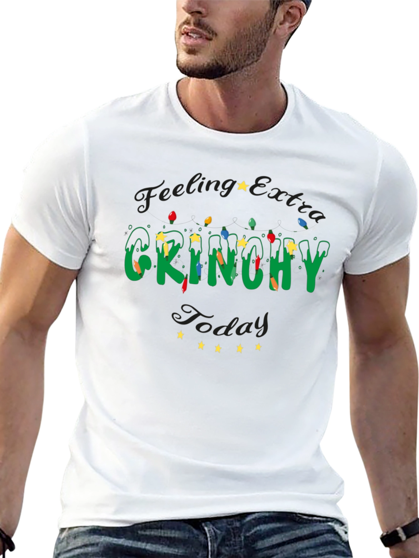 Grinchy Today Christmas Tee