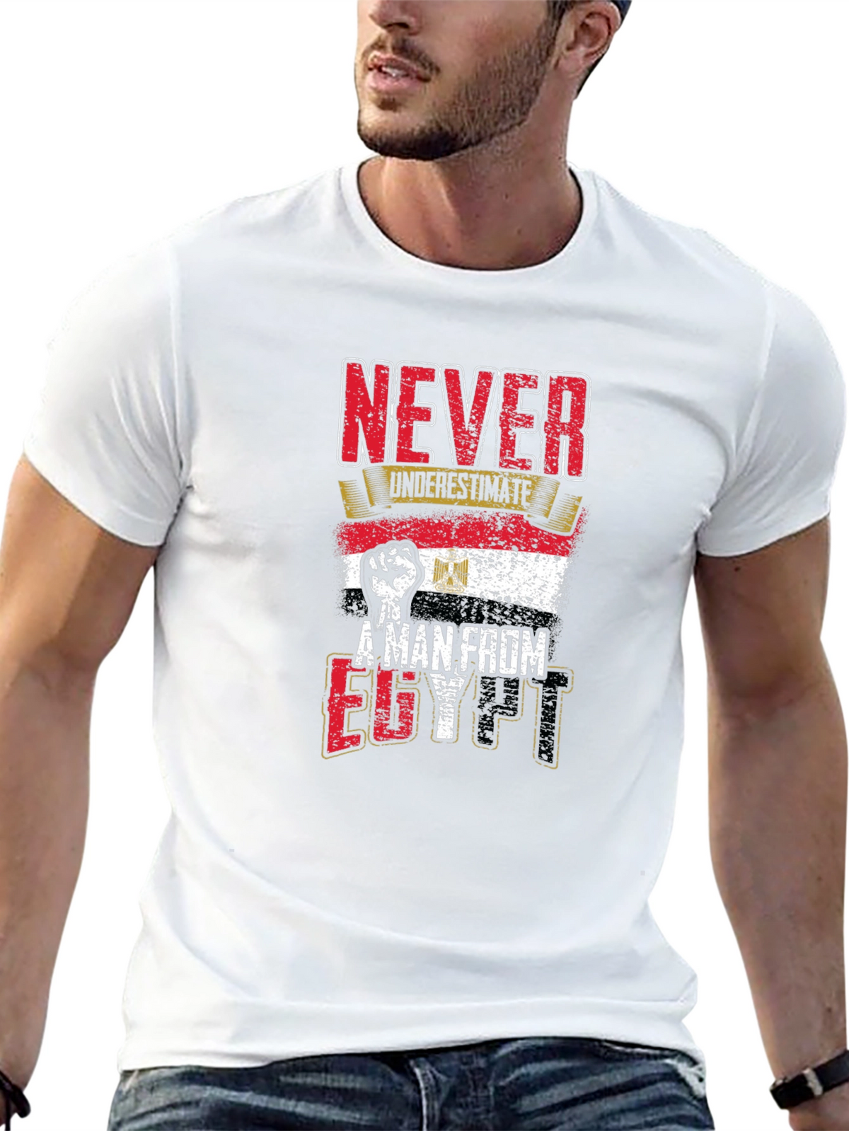 Never Underestimate A Man From Egypt Graphic Tee