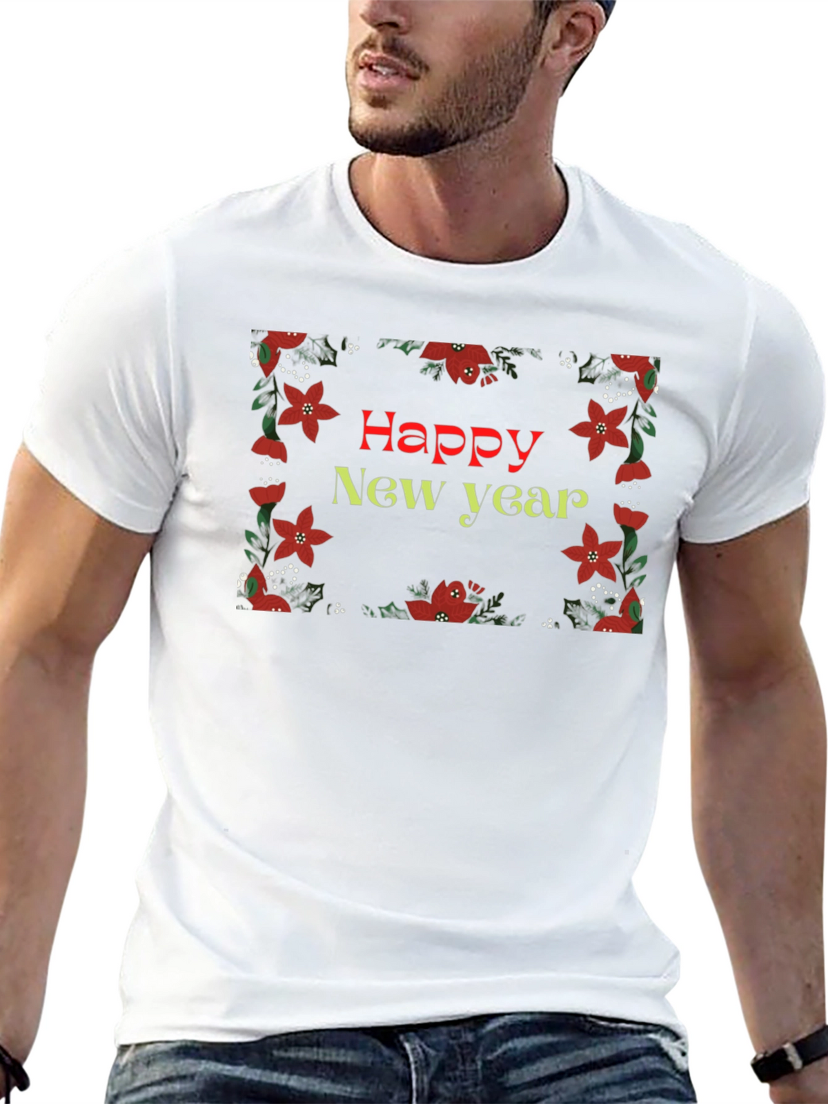 Festive Happy New Year Graphic Tee