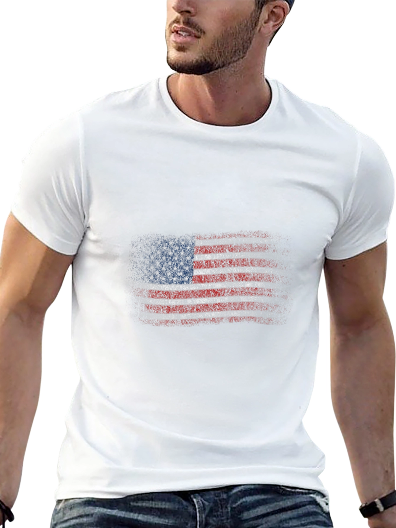 American Flag Graphic T-Shirt