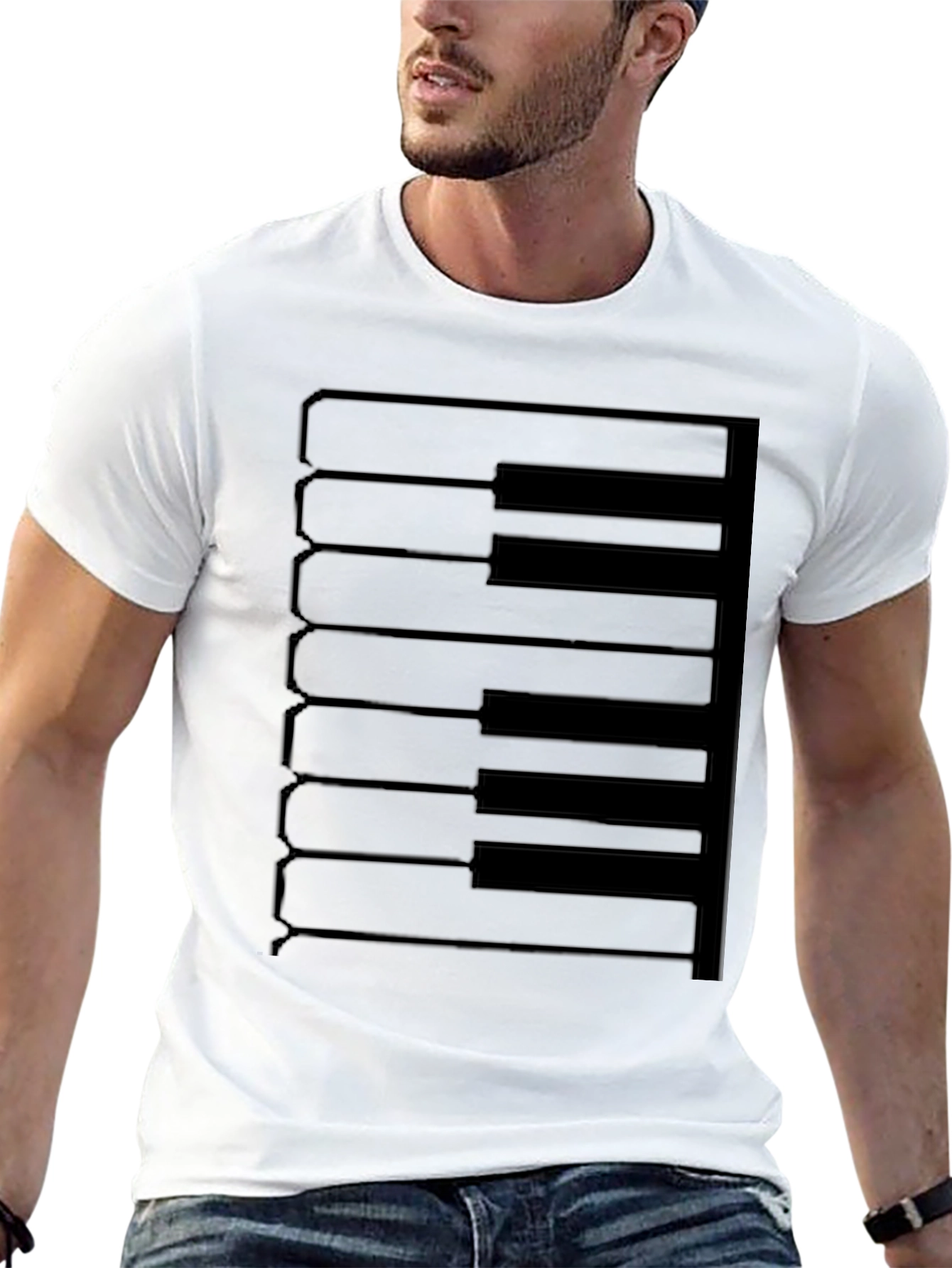 Piano Keys Graphic Tee - Musician T-Shirt