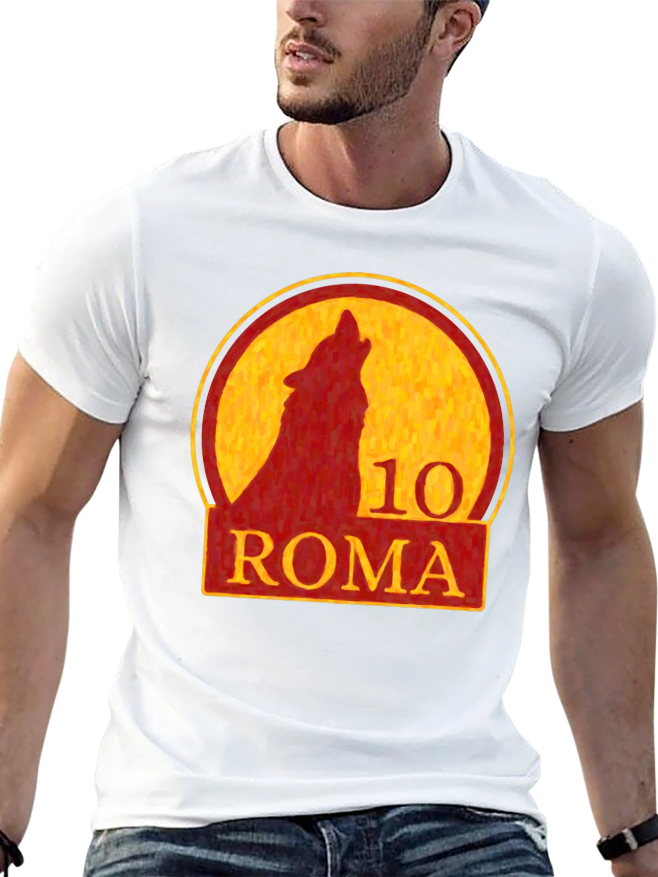 Roma 10 Wolf T-Shirt - Stylish Graphic Tee