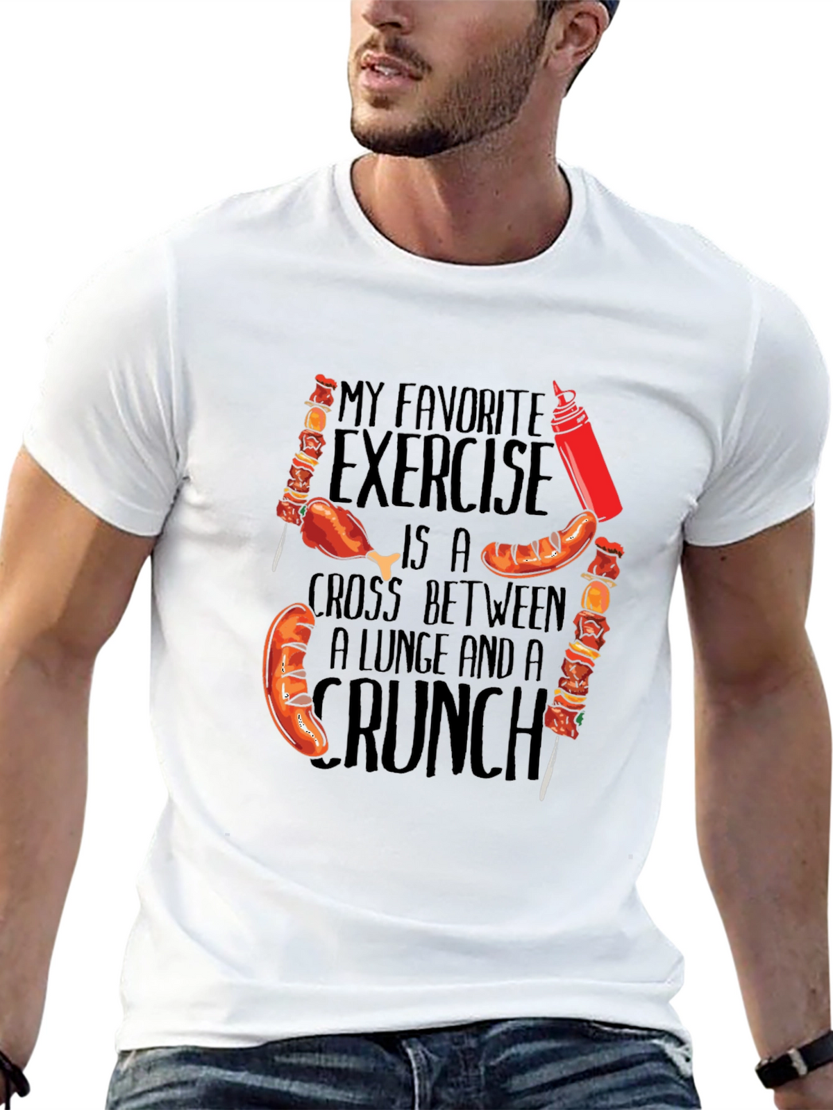 Funny Foodie T-Shirt - My Favorite Exercise