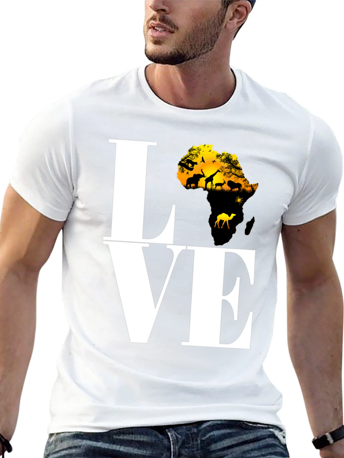 Africa Love T-Shirt - Black