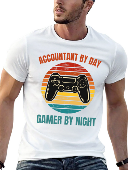 Accountant By Day Gamer By Night T-Shirt