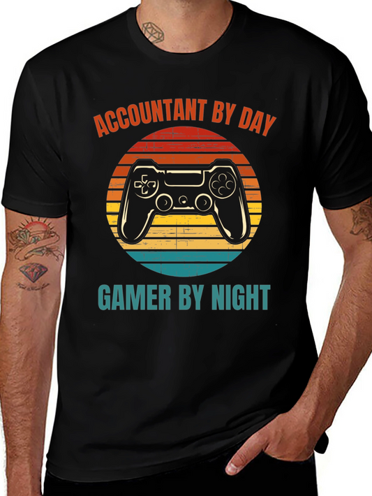 Accountant By Day Gamer By Night T-Shirt