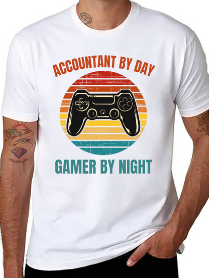 Accountant By Day Gamer By Night T-Shirt