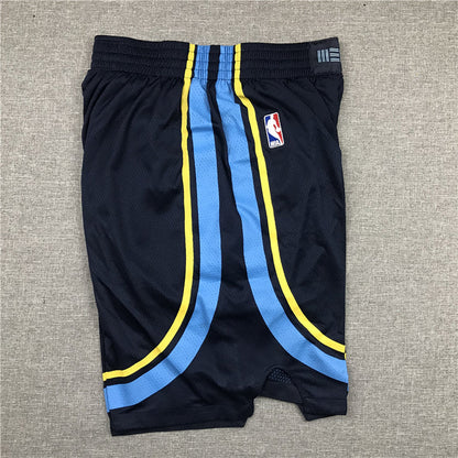 Men's Memphis Grizzlies Navy 2021/22 Icon Edition Basketball Shorts1