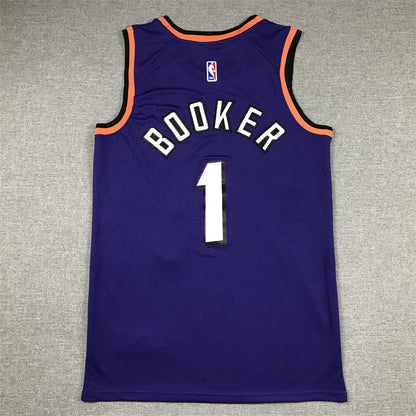Men's Phoenix Suns Devin Booker #1 Purple 2022/23 Swingman Jerseys - Classic Edition