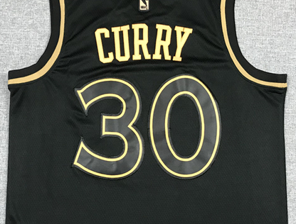 Men's Golden State Warriors Stephen Curry #30 Black Classic Swingman Jerseys