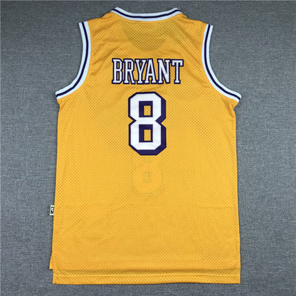 Men's Los Angeles Lakers Kobe Bryant Yellow 1996-97 Hardwood Classics Authentic Jerseys