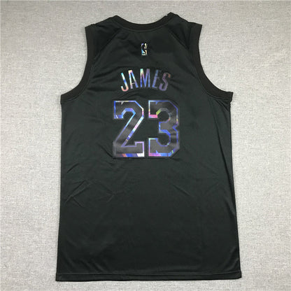 Men's Los Angeles Lakers LeBron James #23 Black Player Jerseys