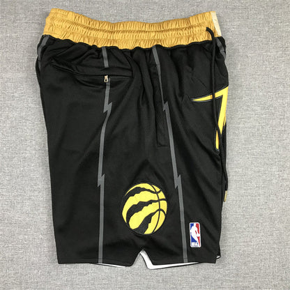 Men's Toronto Raptors Black City Edition Basketball Shorts1