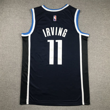 Men's Dallas Mavericks Kyrie Irving #11 Navy Swingman Jerseys - Statement Edition