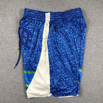 Men's Milwaukee Bucks Blue 2023/24 Pocket Shorts1 City Edition