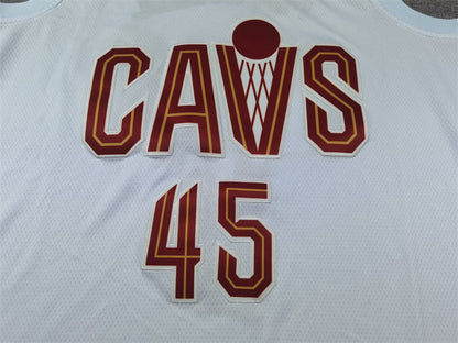 Men's Cleveland Cavaliers Donovan Mitchell #45 White Swingman Jerseys - Association Edition