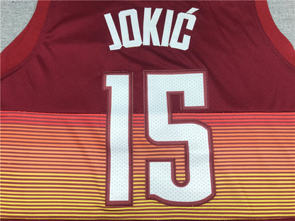 Men's Denver Nuggets Nikola Jokic Red Swingman Player Jerseys