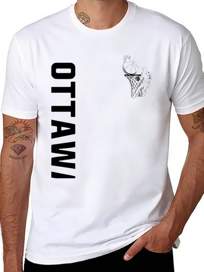 Ottawa Basketball Graphic Tee - Black