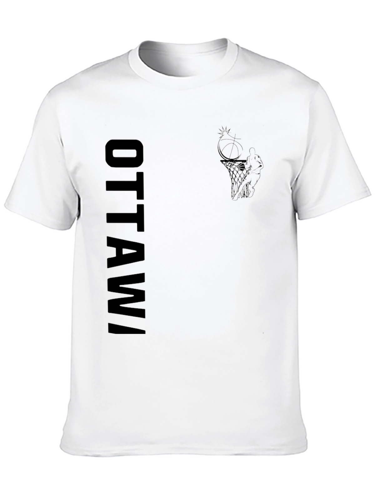Ottawa Basketball Graphic Tee - Black