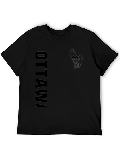Ottawa Basketball Graphic Tee - Black