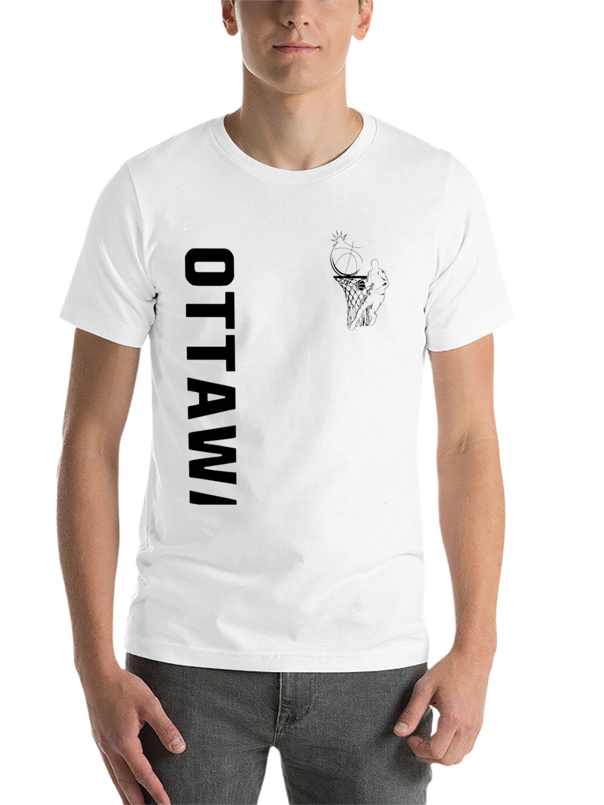 Ottawa Basketball Graphic Tee - Black