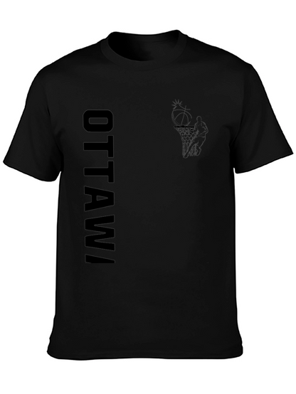 Ottawa Basketball Graphic Tee - Black