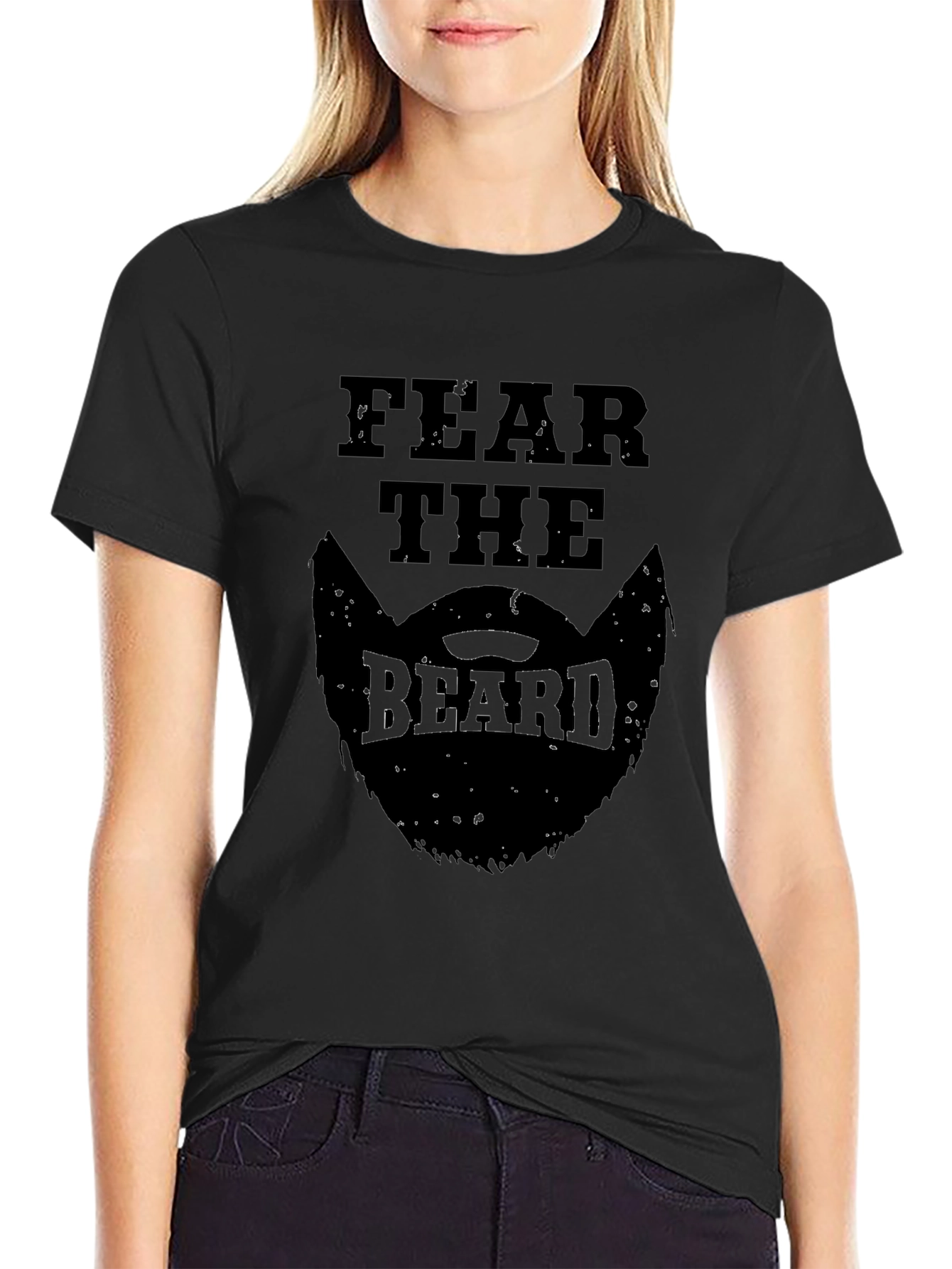 Fear the Beard Graphic T-Shirt - Mens Black Tee