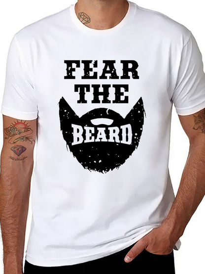 Fear the Beard Graphic T-Shirt - Mens Black Tee