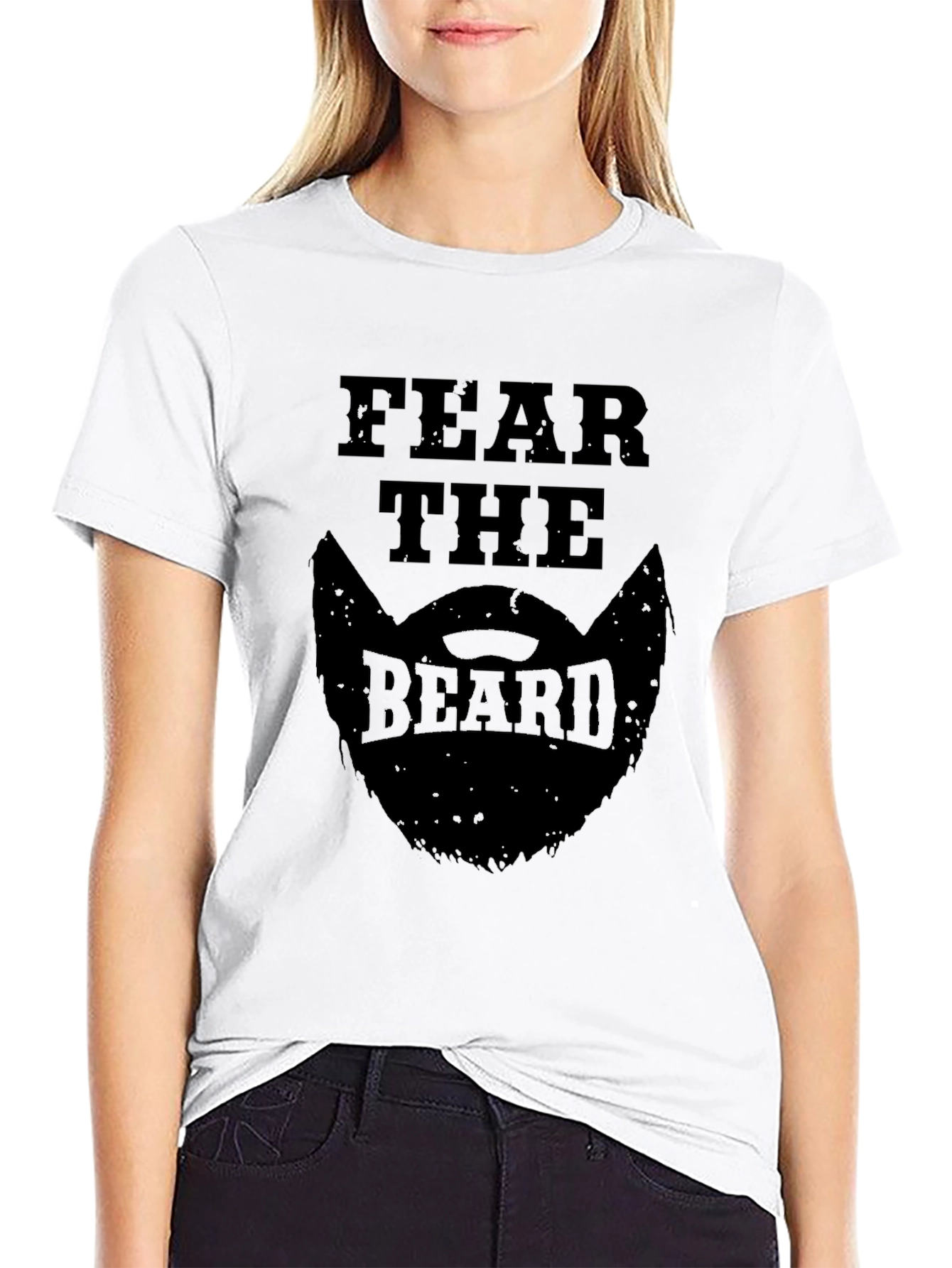 Fear the Beard Graphic T-Shirt - Mens Black Tee