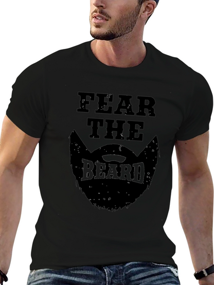 Fear the Beard Graphic T-Shirt - Mens Black Tee