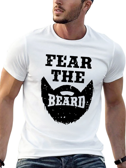 Fear the Beard Graphic T-Shirt - Mens Black Tee