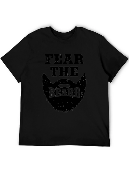 Fear the Beard Graphic T-Shirt - Mens Black Tee