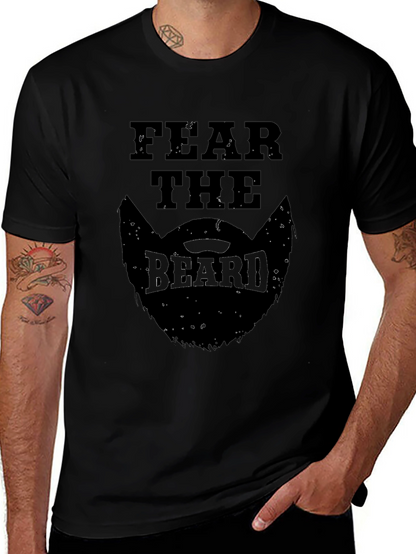 Fear the Beard Graphic T-Shirt - Mens Black Tee