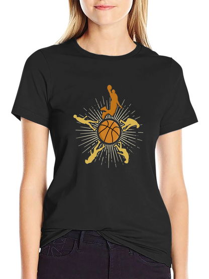 Basketball Graphic Tee - Slam Dunk Style