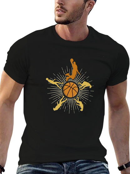 Basketball Graphic Tee - Slam Dunk Style