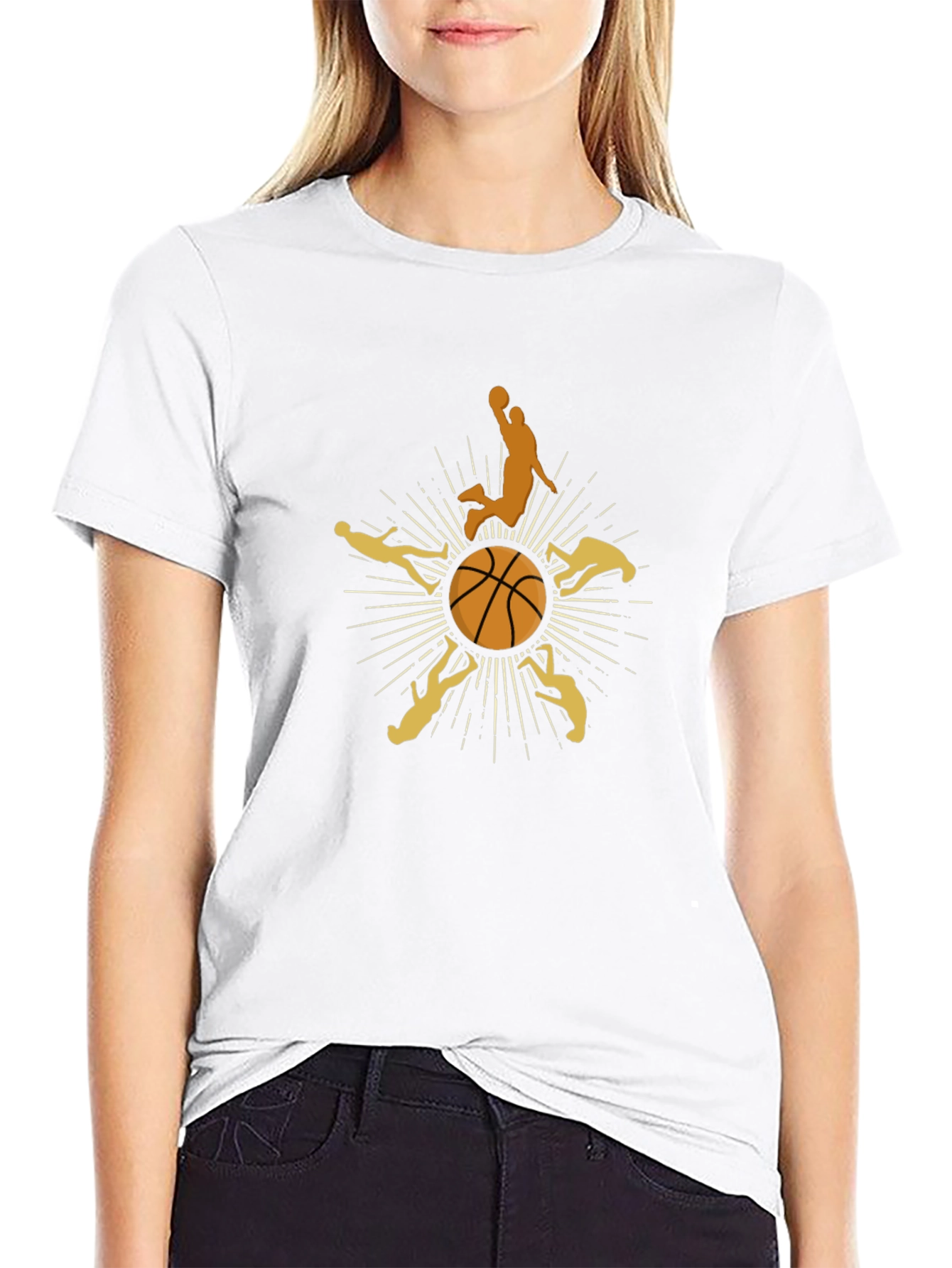 Basketball Graphic Tee - Slam Dunk Style