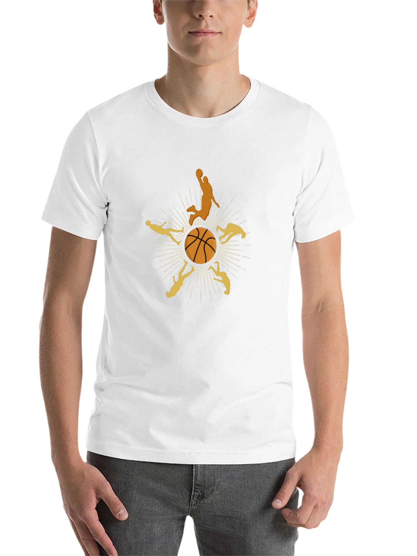 Basketball Graphic Tee - Slam Dunk Style