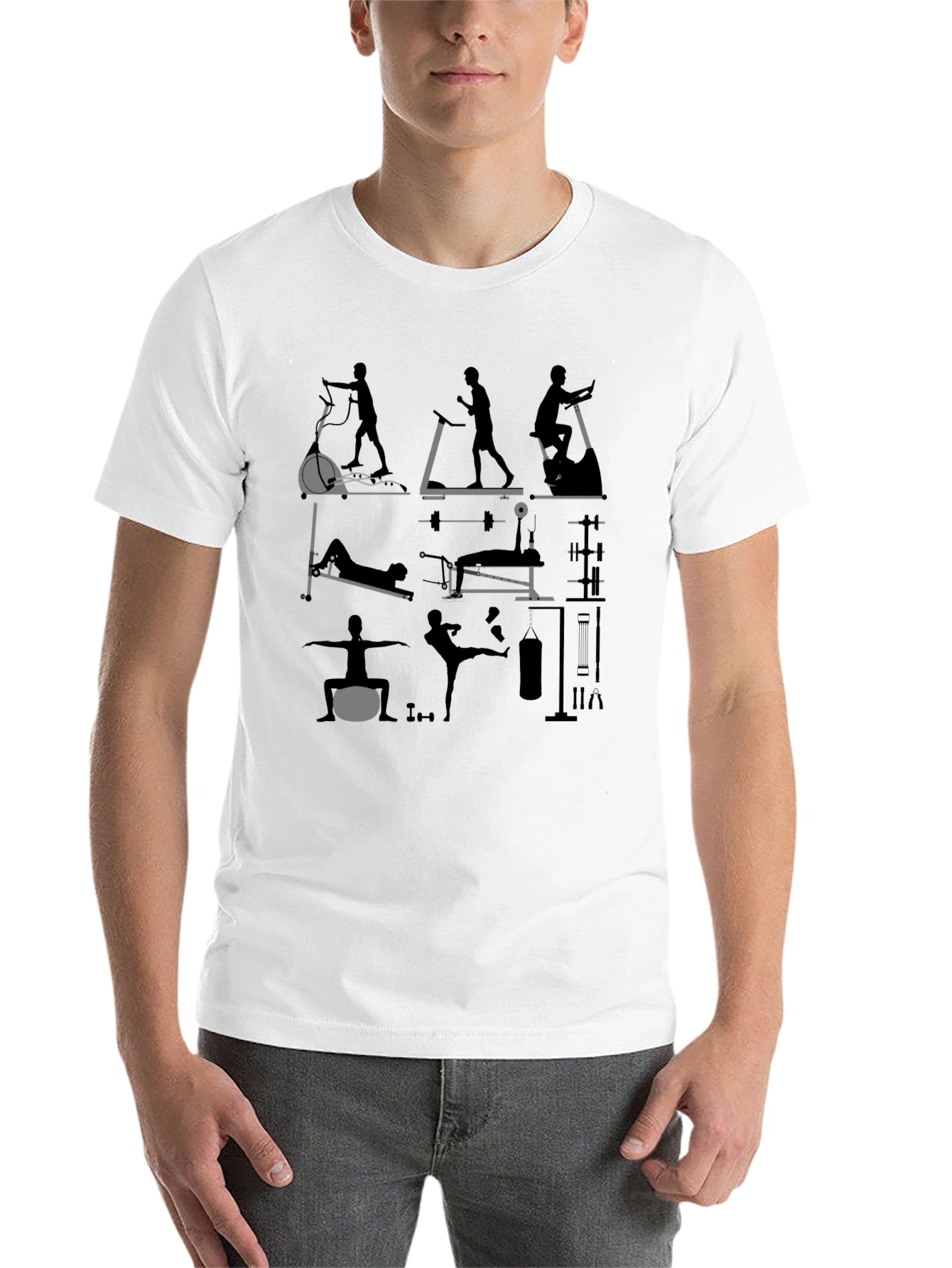 Gym Workout Graphic Tee - Fitness Enthusiast Shirt