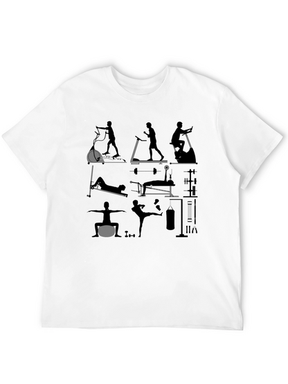 Gym Workout Graphic Tee - Fitness Enthusiast Shirt