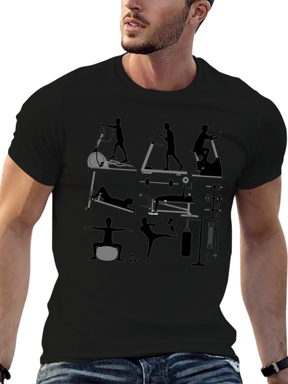 Gym Workout Graphic Tee - Fitness Enthusiast Shirt