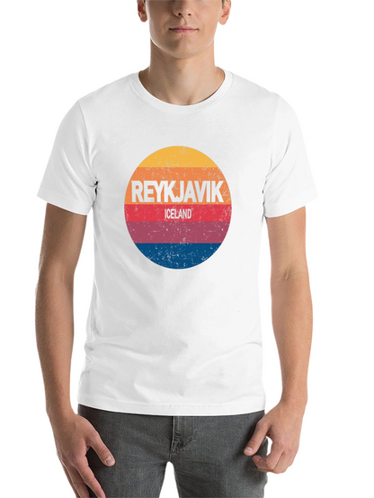 Reykjavik Iceland Retro Style T-Shirt